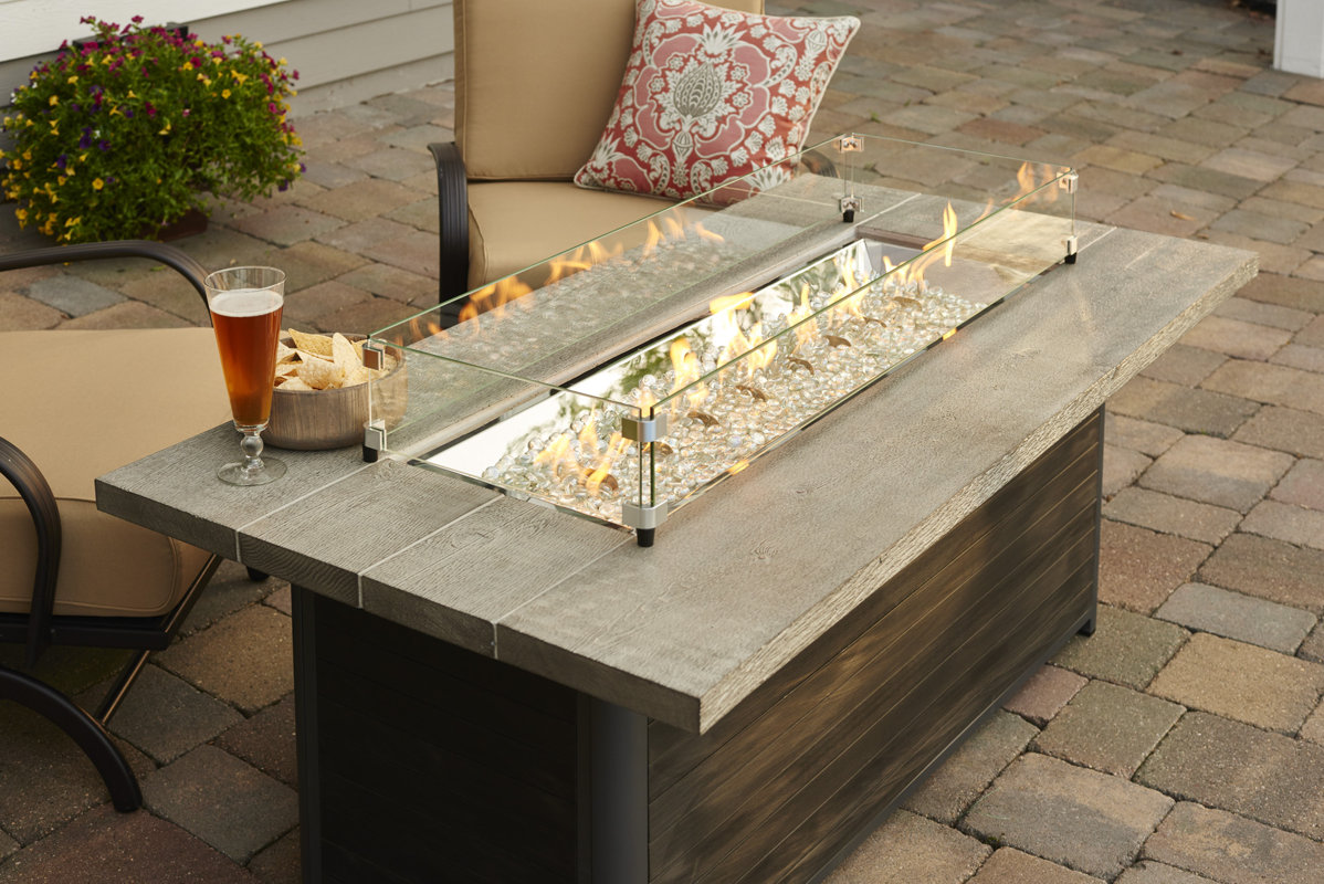 The Outdoor GreatRoom Company Cedar Ridge Gas Fire Pit Table & Reviews